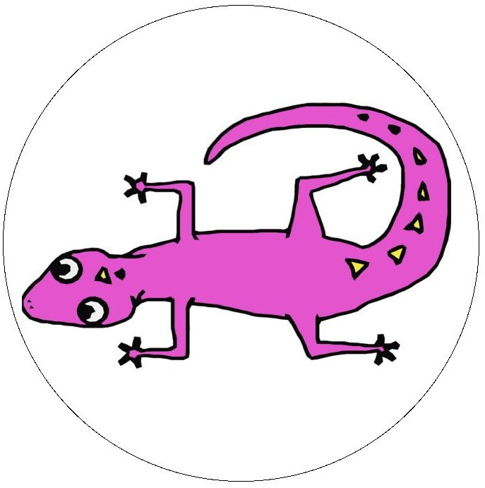 Lizard Set Pinback Buttons and Stickers