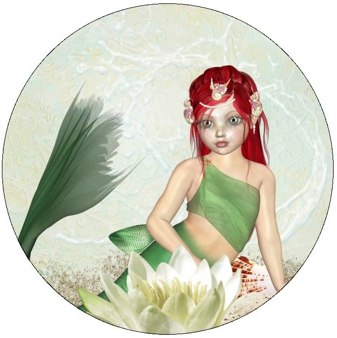 Mermaid Pinback Buttons and Stickers