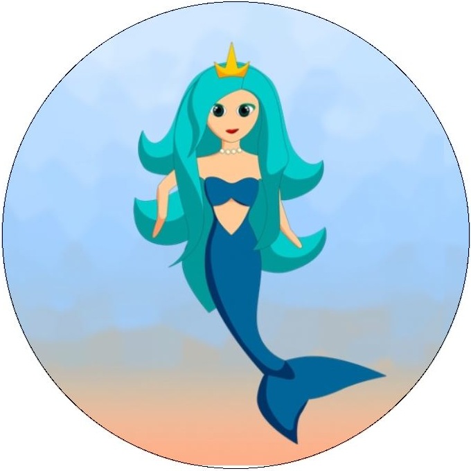 Mermaid Pinback Buttons and Stickers