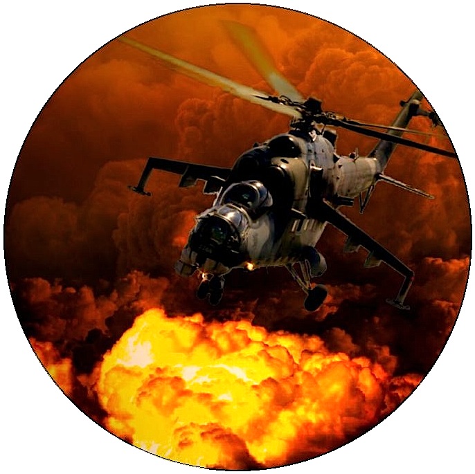 Military Helicopter Pinback Buttons and Stickers