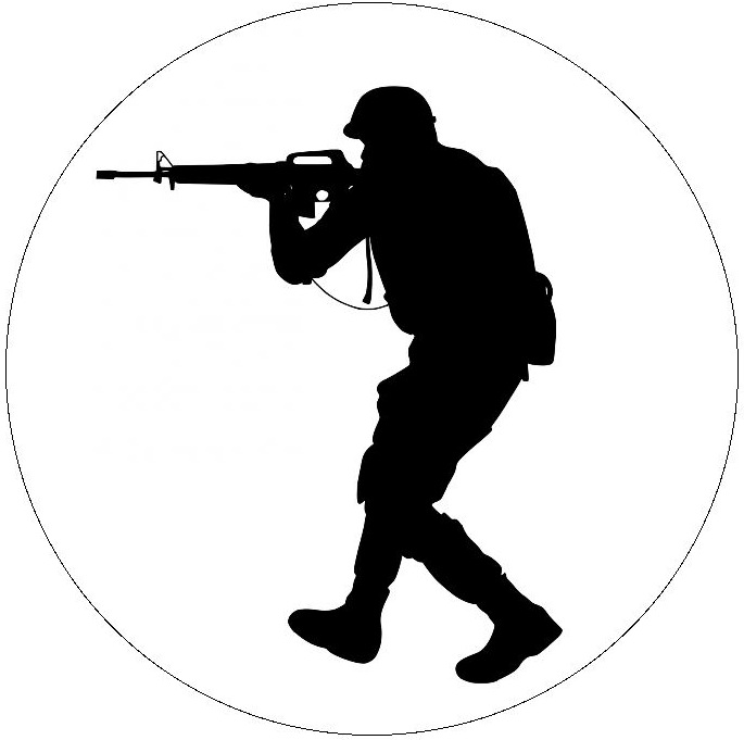 Military Pinback Buttons and Stickers