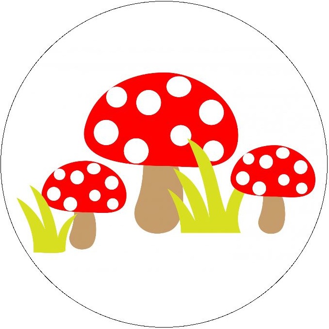 Mushroom Photo Pinback Buttons