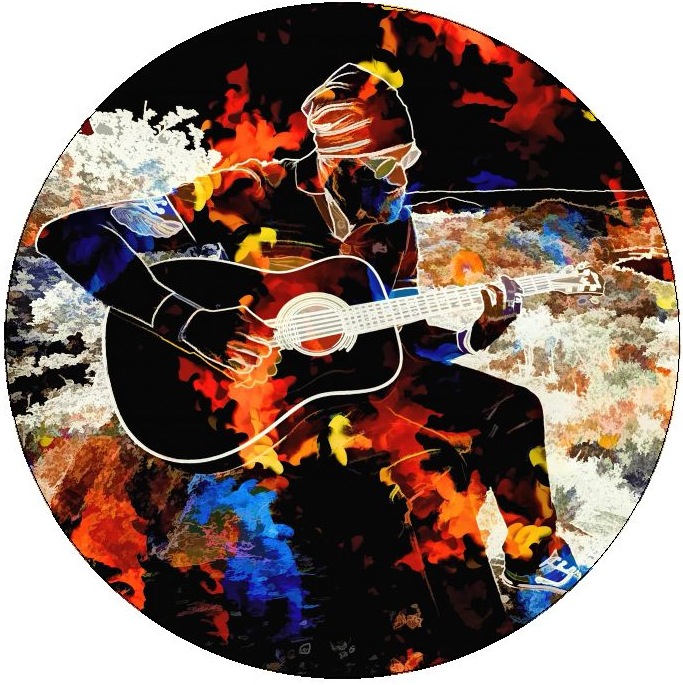 Guitar Pinback Buttons and Stickers