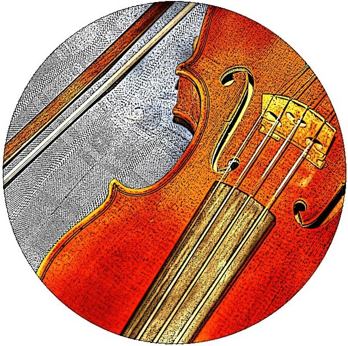 Violin Pinback Buttons and Stickers