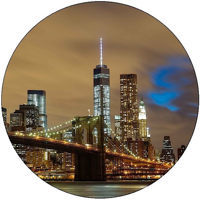 Brooklyn Bridge Pinback Button and Stickers