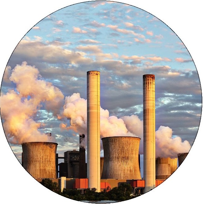 Nuclear Power Plant Pinback Button