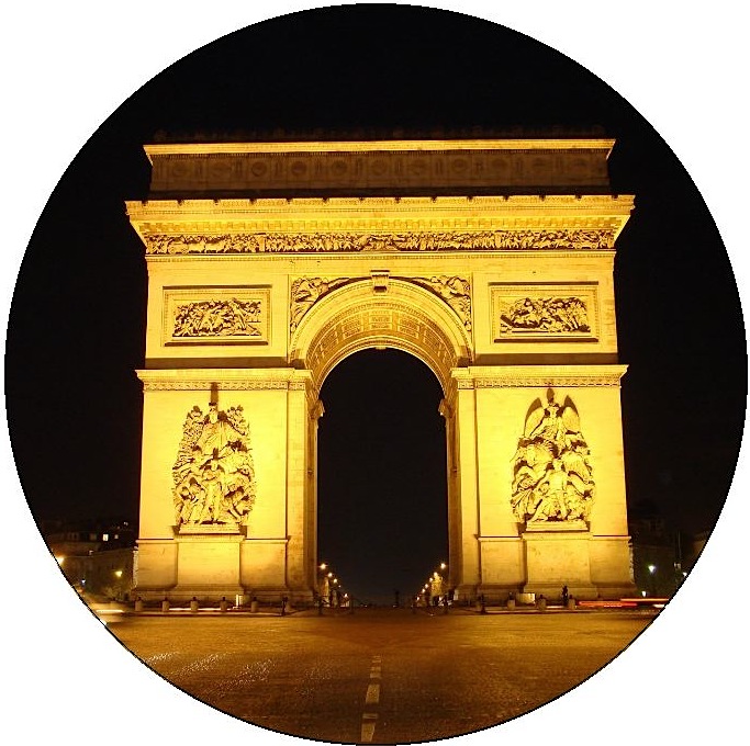 Arc de Triomphe Pinback Buttons and Stickers
