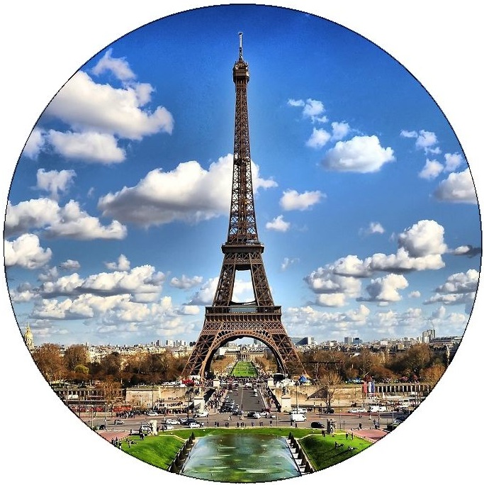 Eiffel Tower Pinback Buttons and Stickers