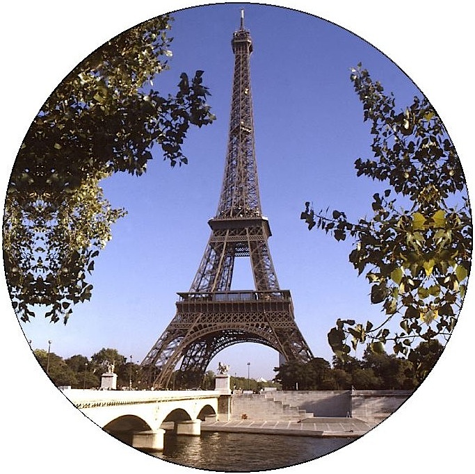 Eiffel Tower Pinback Buttons and Stickers