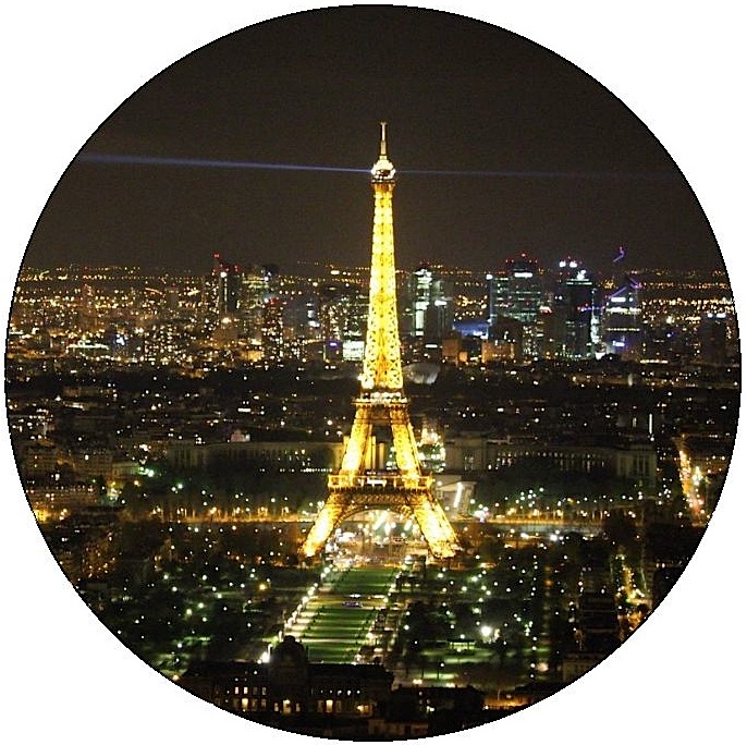 Eiffel Tower Pinback Buttons and Stickers