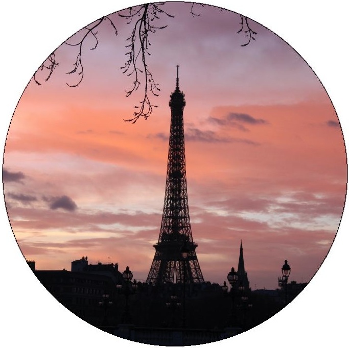 Eiffel Tower Pinback Buttons and Stickers