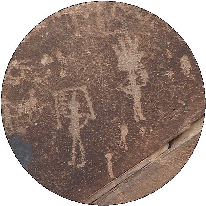 Petroglyph Pinback Buttons and Stickers