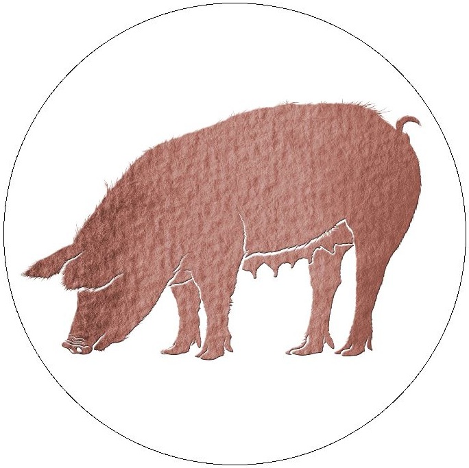 Pig and Hog Pinback Buttons and Stickers