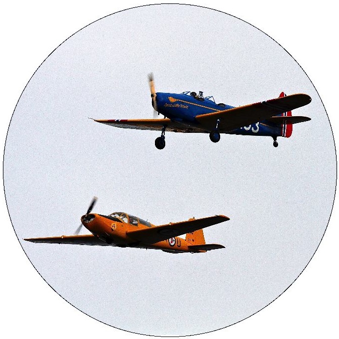 Plane Pinback Button and Sticker