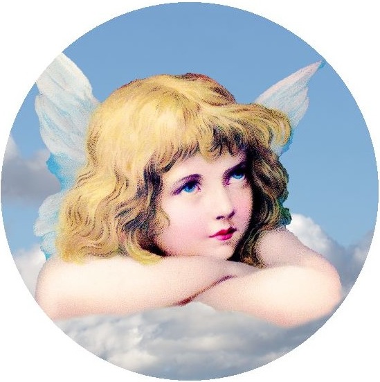 Angel Pinback Buttons and Stickers