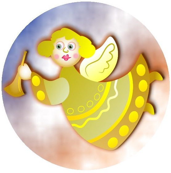 Angel Pinback Buttons and Stickers