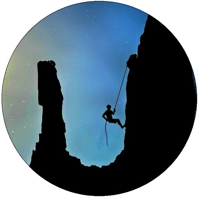 Rock Climbing Pinback Buttons and Stickers