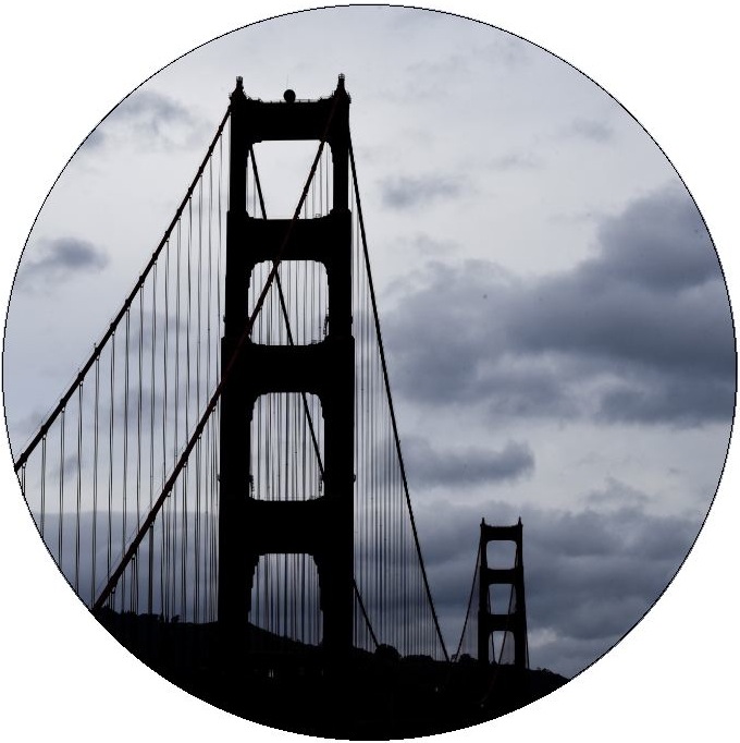 Golden Gate Bridge Pinback Buttons and Stickers