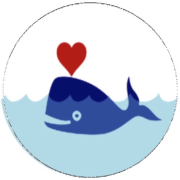 Whale Pinback Buttons and Stickers