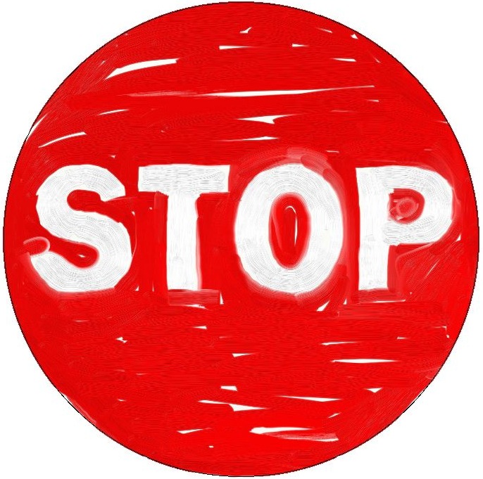Stop Sign Pinback Button and Stickers