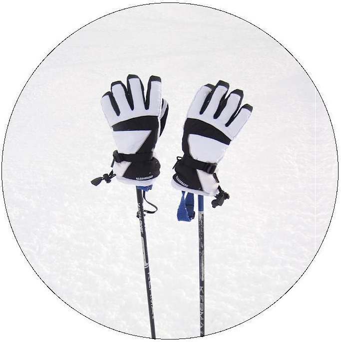 Ski and Snowboard Pinback Button and Stickers