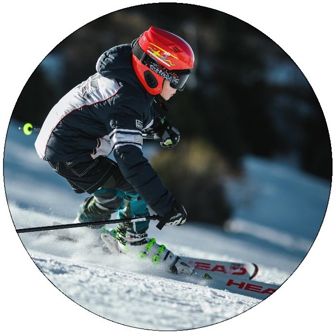 Ski and Snowboard Pinback Button and Stickers