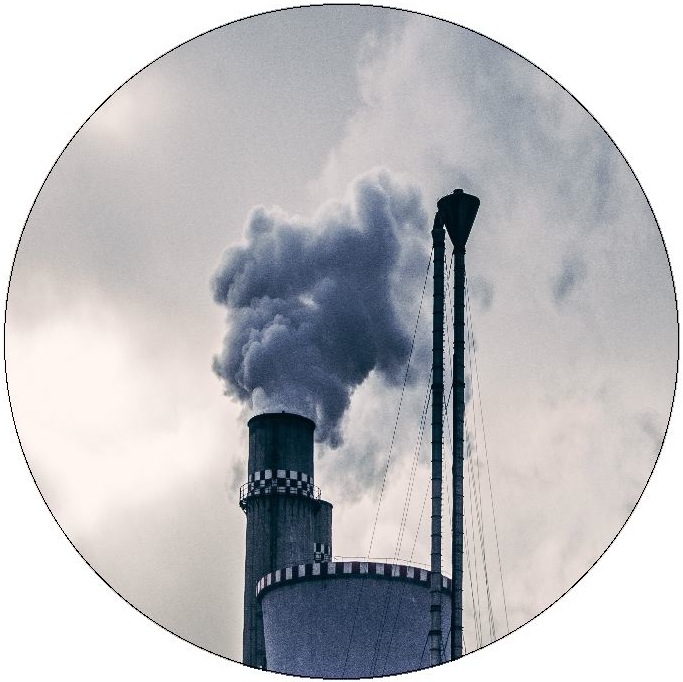 Smokestack Pinback Buttons and Stickers