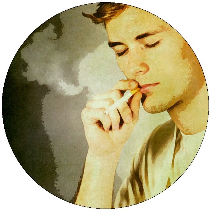 Quit Smoking Pinback Button and Stickers
