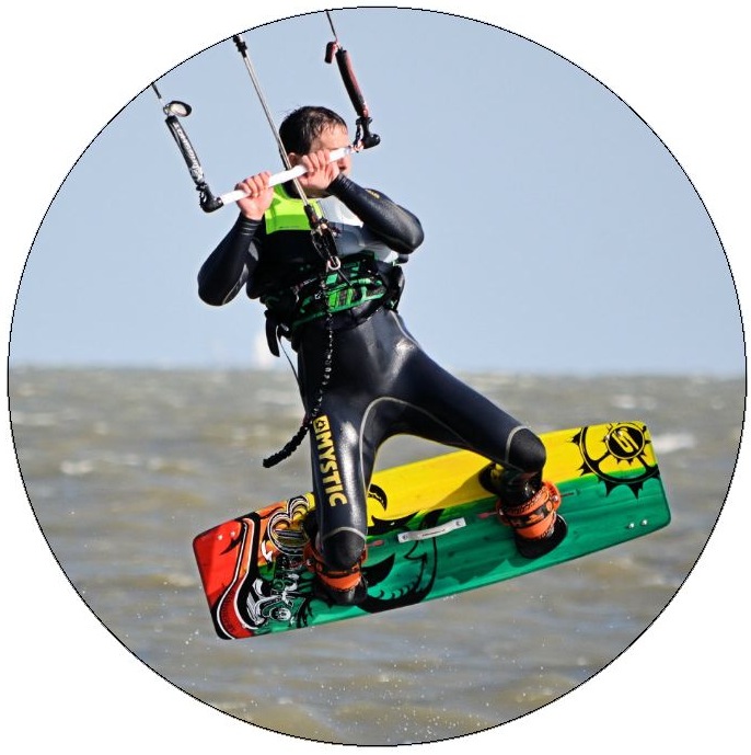 Wind Surfing Pinback Buttons and Stickers