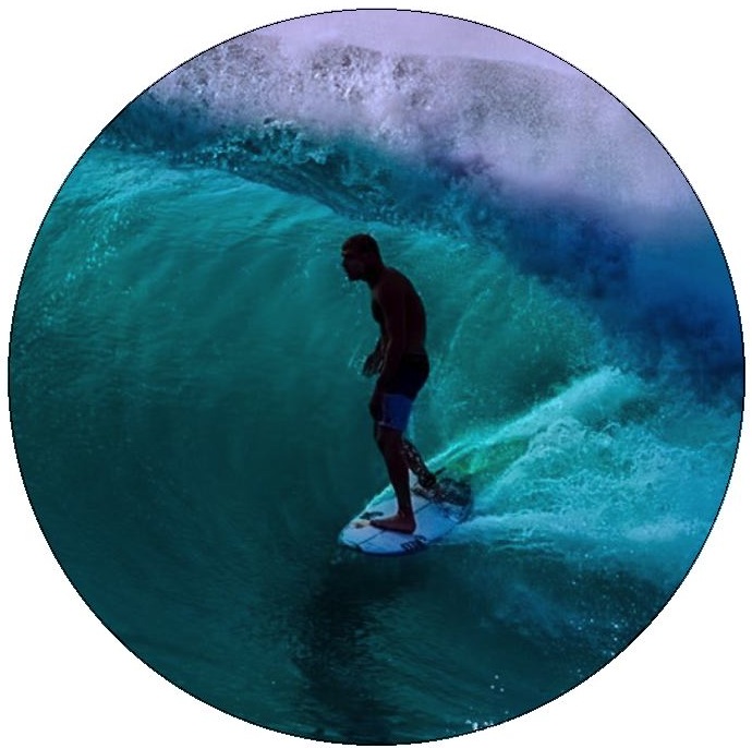 Surfing Pinback Buttons and Stickers
