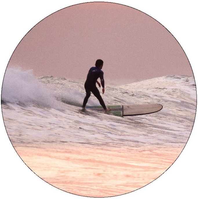 Surfing Pinback Buttons and Stickers