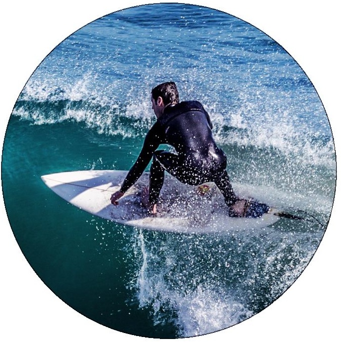 Surfing Pinback Buttons and Stickers