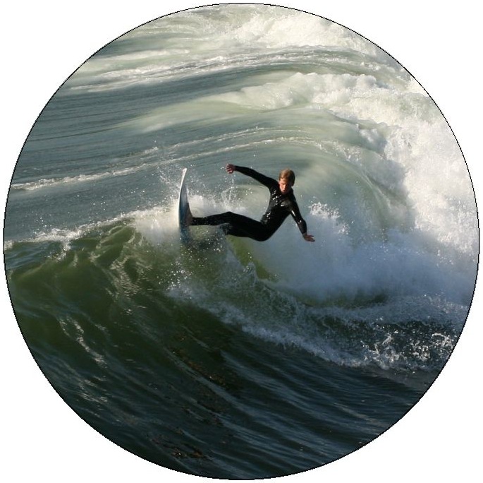 Surfing Pinback Buttons and Stickers