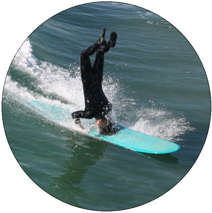 Surfing Pinback Buttons and Stickers