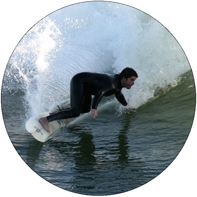 Surfing Pinback Buttons and Stickers