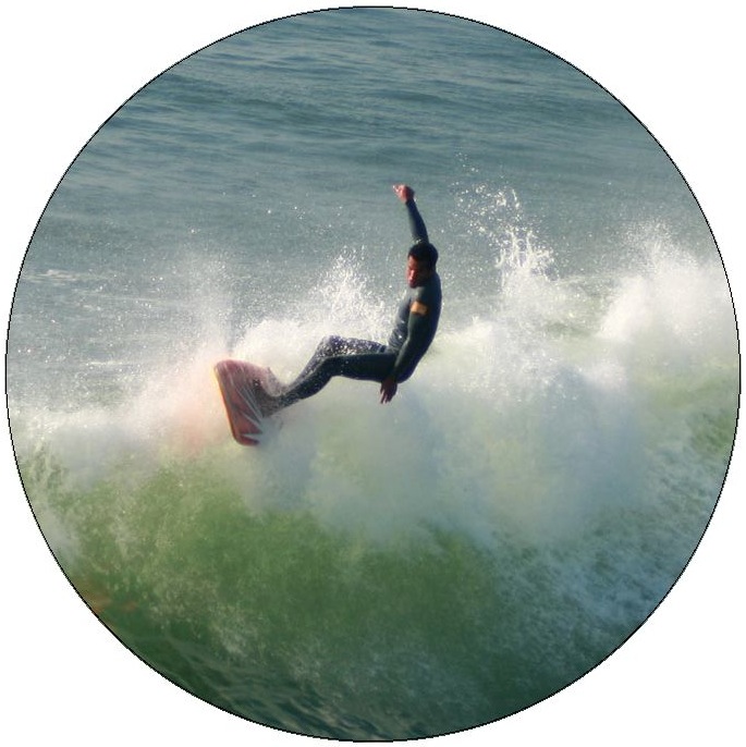 Surfing Pinback Buttons and Stickers