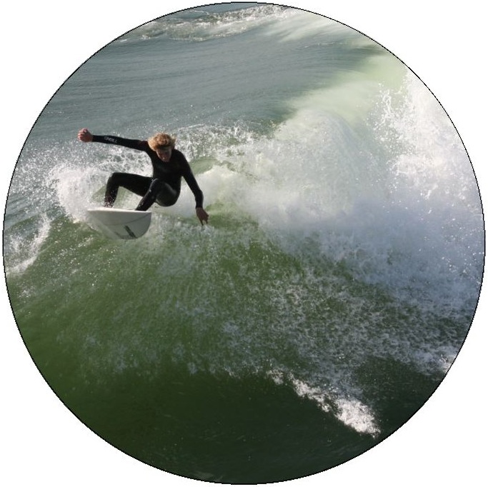 Surfing Pinback Buttons and Stickers