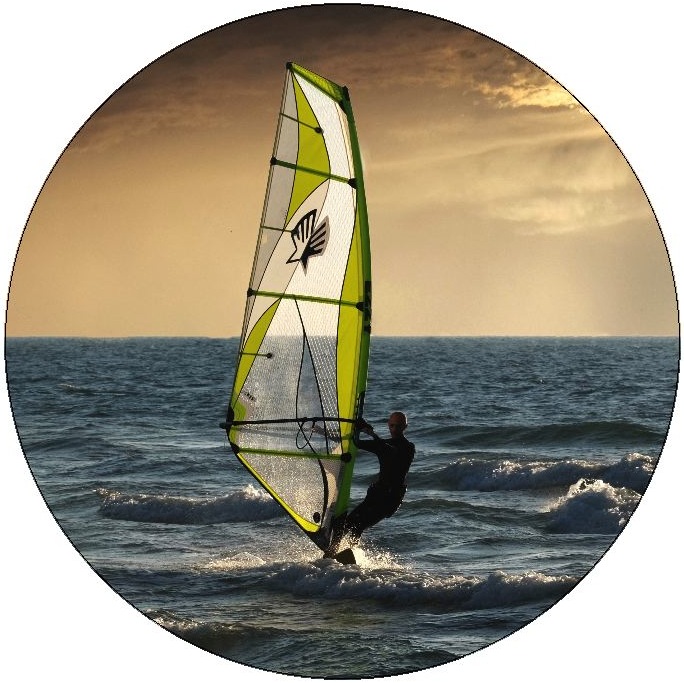 Wind Surfing Pinback Buttons and Stickers