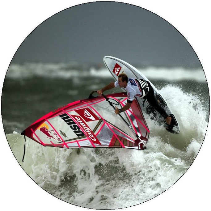 Wind Surfing Pinback Buttons and Stickers