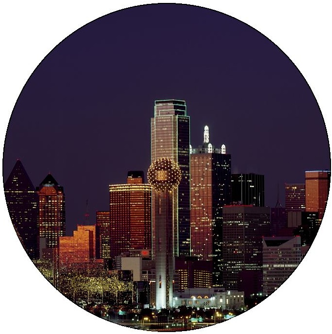 Dallas Texas Pinback Buttons and Stickers