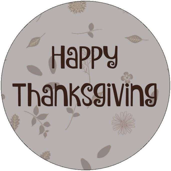 Happy Thanksgiving Pinback Buttons and Stickers