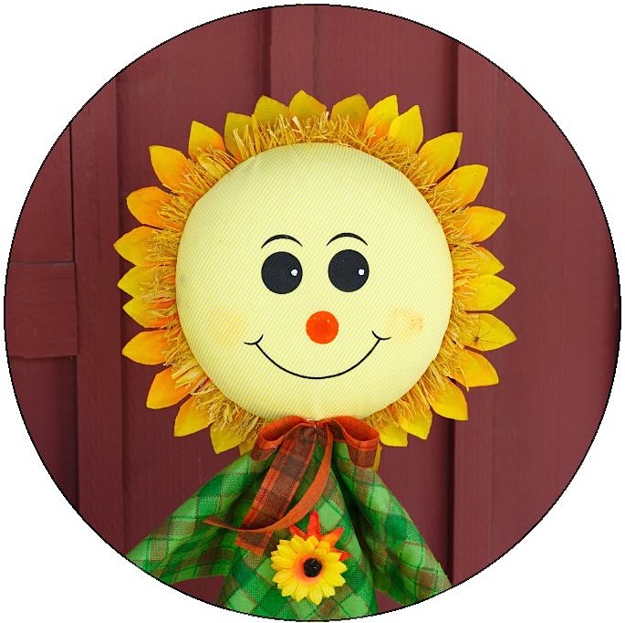 Thanksging Scarecrow Pinback Buttons and Stickers
