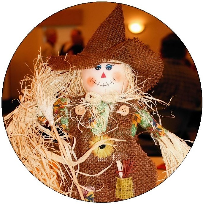 Scarecrow Pinback Buttons and Stickers