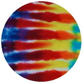 Tie-Dyed Pinback Buttons and Stickers