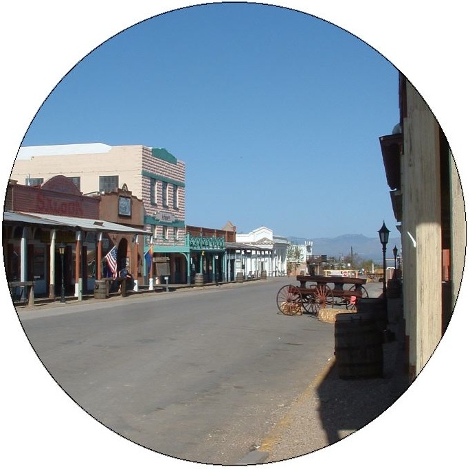 Tombstone Arizona Pinback Button and Stickers