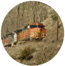 Train and Locomotive Pinback Buttons and Stickers