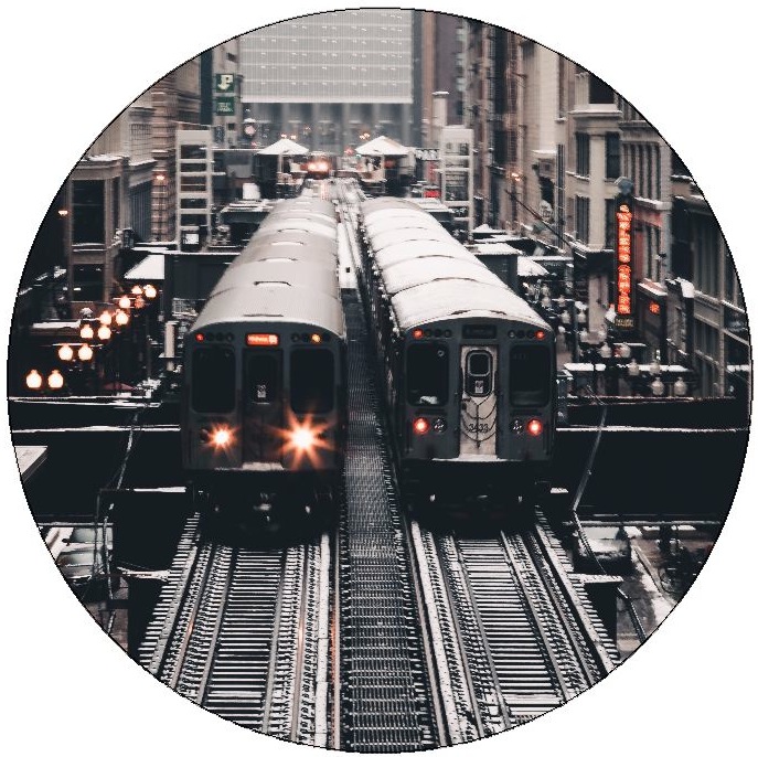 Train and Locomotive Pinback Buttons and Stickers