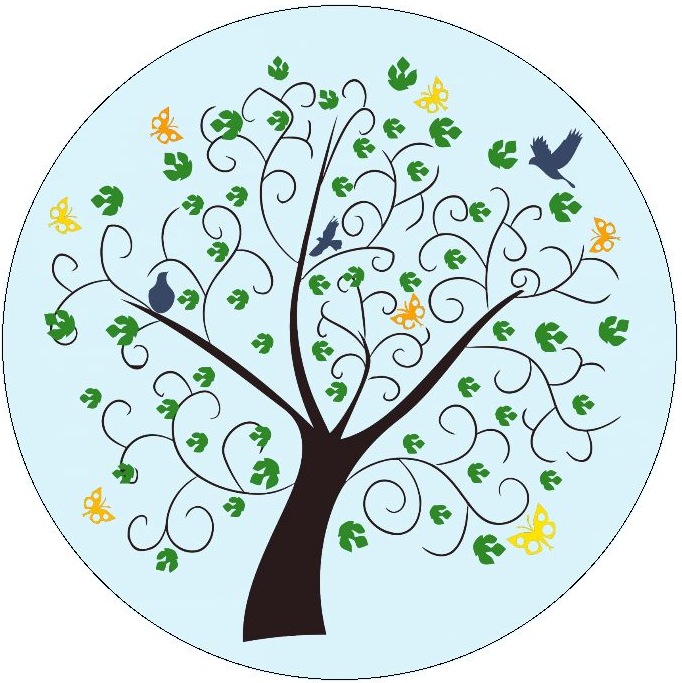 Trees Pinback Buttons and Stickers