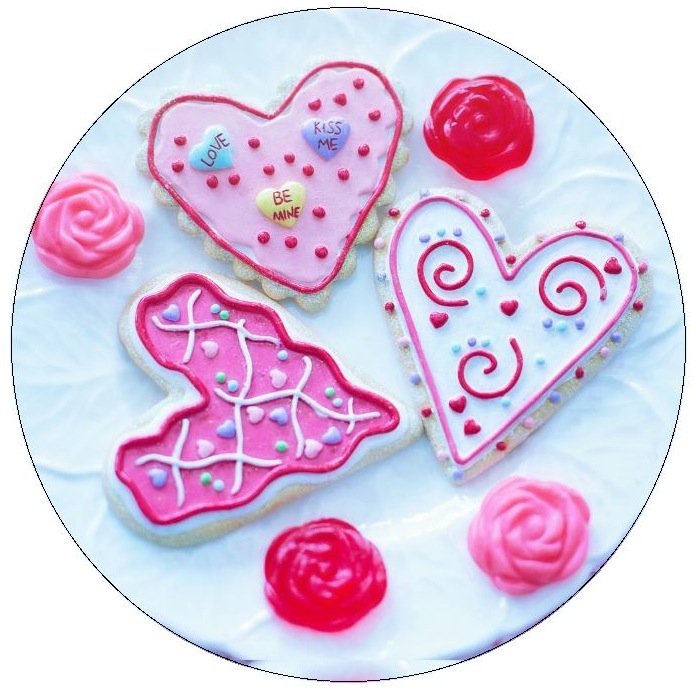 Valentine Pinback Button and Stickers