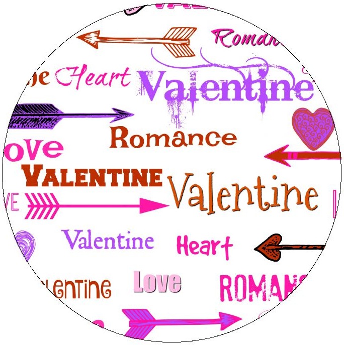 Words of Romance Pinback Buttons and Stickers